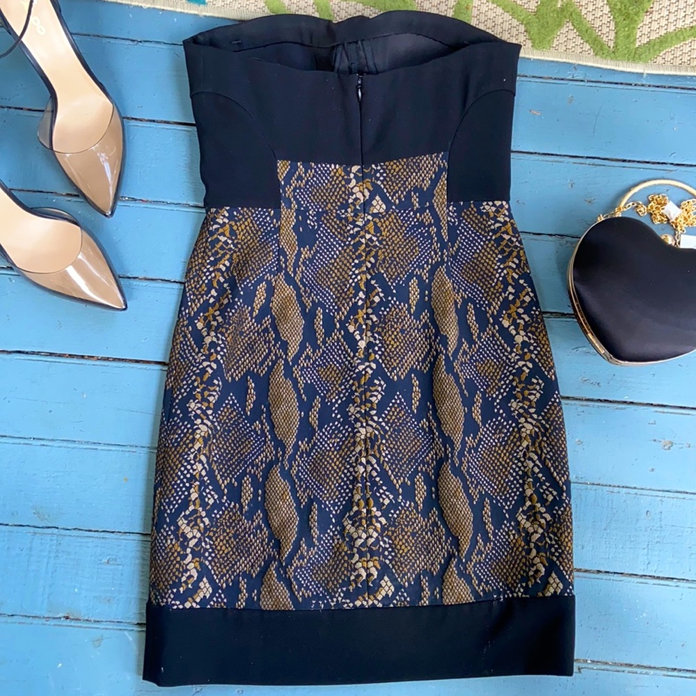 Diane Von Furstenberg Strapless Python Dress 4 - image 5